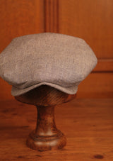 Regency 50 Pence Flat Cap - Navy & White Basket Weave