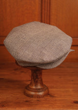 Regency 50 Pence Flat Cap - Navy & White Basket Weave