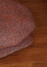 Regency 50 Pence Flat Cap - Red & Blue Barleycorn Tweed