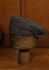Ridgmount Baker Boy (Narrow Width) Grey Herringbone Donegal Tweed