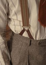 Rivera Clark Trouser - Oatstone Herringbone