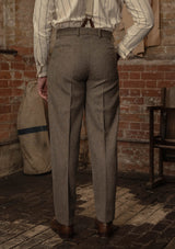Rivera Classic Trouser - Oatstone Herringbone