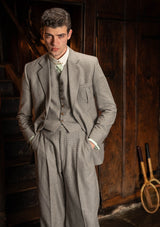 Rivera Pleated Pocket Jacket - Dove Stone Grey