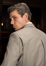 Rivera Pleated Pocket Jacket - Dove Stone Grey