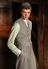Rivera Cropped Waistcoat - Dove Stone Grey