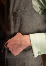 Rivera Cropped Waistcoat - Dove Stone Grey