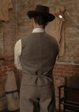 Rivera Waistcoat - Oatstone Herringbone