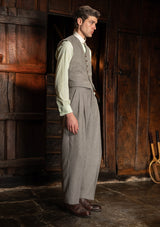 Rivera Cropped Waistcoat - Dove Stone Grey