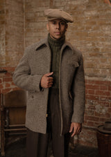 Riverton Wool Field Jacket - Grey Herringbone