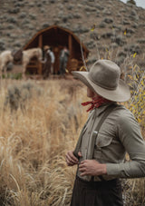 Brushed Cotton Shirt - Sage Green