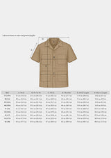 Crochet Short Sleeve Board Shirt - Mocha