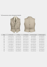 Emile Merino Wool Double Breasted Waistcoat - Tailor's Walnut Pinstripe