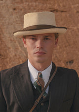 Denia Trilby Hat - Natural Straw