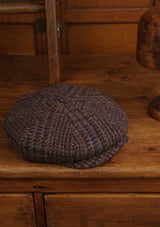 Stanton Baker Boy - (Wide Width) Midnight Blue Prince Of Wales British Tweed