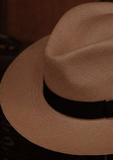 Gaudi Fedora Genuine Panama Hat - Mocha