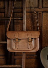 The Regent Saddle Leather Satchel - Tan