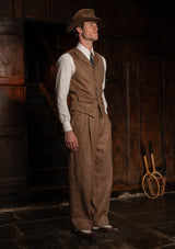 Brockman Clark Trouser - Toasted Grain Herringbone