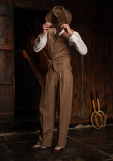 Coleman Waistcoat - Toasted Grain Herringbone