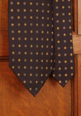 Navy Floral - Silk Tie