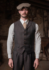 Brockman Waistcoat - Tobacco Herringbone