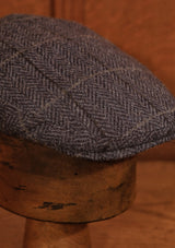 Walter Traditional Flat Cap - Blue Check