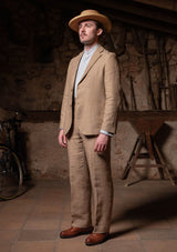 Melbrook Pure Linen Jacket - Mushroom