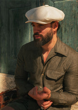 Stanton Baker Boy - (Wide-Width) White Linen