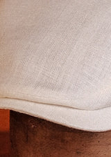 Geary Flat Cap - White Linen