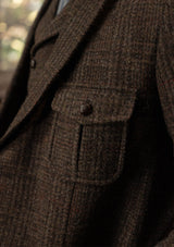 Woodrow Harris Tweed Jacket - Dark Prince Of Wales Check
