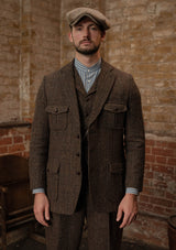 Woodrow Harris Tweed Jacket - Dark Prince Of Wales Check