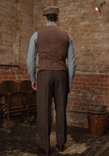 Woodrow Harris Tweed Waistcoat - Dark Prince Of Wales