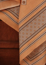 'Canyon Gold' 100% Cotton Selvedge Bandana - #8