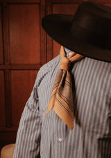 'Canyon Gold' 100% Cotton Selvedge Bandana - #8