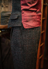 Edison Harris Tweed Waistcoat - Red Check