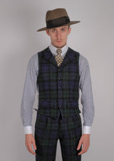 Edison Harris Tweed Waistcoat - Blackwatch