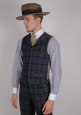 Edison Harris Tweed Waistcoat - Blackwatch