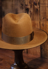 Barbosa Flat Brim Fedora - Driftwood
