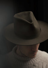 Barstow Wide Brim Fedora - Moss