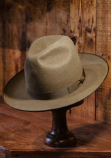 Barstow Wide Brim Fedora - Moss