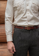 Denim Western Shirt - Cream