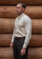 Denim Western Shirt - Cream