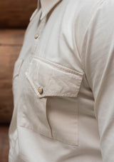 Denim Western Shirt - Cream