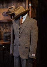 Edison Harris Tweed Jacket - Brown Check