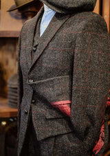Edison Harris Tweed Jacket - Red Check