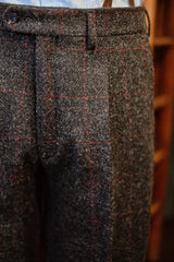 Edison Harris Tweed Trousers - Red Check