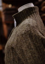 Frances Ladies Lambswool Cardigan - Pine Green