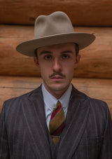 Munro Jacket - Dark Taupe with Vintage Grey Stripe