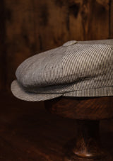 Gower Baker Boy - (Mid-Width) Denim Stripe