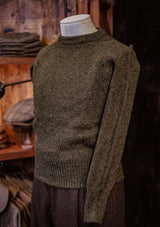 Mawson Lambs Wool Sweater - Pine Shadow