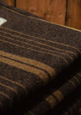 Luxurious Picnic Blanket - Dark Brown with Tan Waxed Cotton